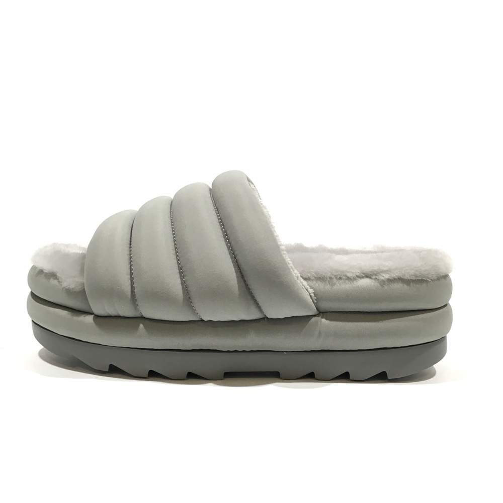 UGG Maxi Slide Platform Puffer Sandals -Grey -Women’s US 10 -NEW